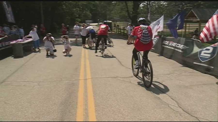 Hundreds of cyclists turned out for the inaugural Honor Ride New Hampshire in Nashua Saturday to support the nation's veterans.