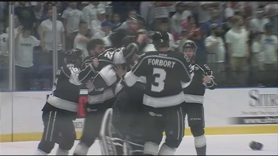 The Manchester Monarchs beat the Utica Comets in five games to win the Calder Cup.