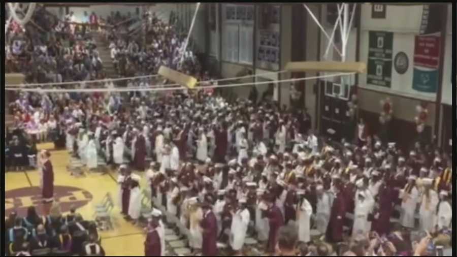 Portsmouth High School Seniors Break Into Flash Mob During Graduation Portsmouth High School Seniors Break Into Flash Mob During Graduation