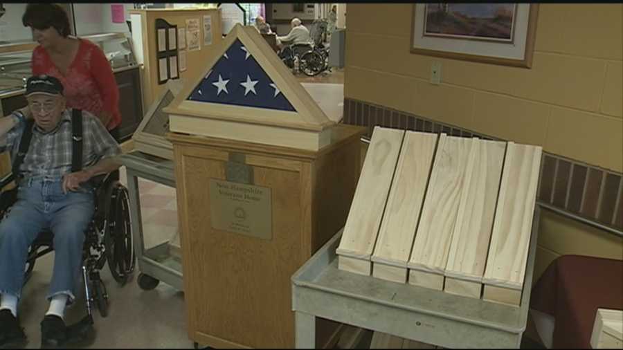 Students at a Lakes Region high school are helping honor veterans by making wooden flag boxes for their families.
