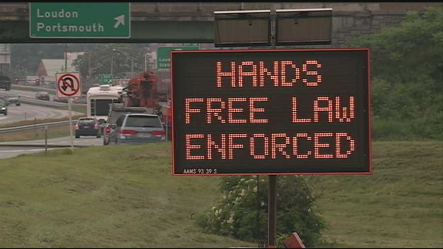 Drivers in New Hampshire must now put their phones down in the car after a new law took effect Wednesday.