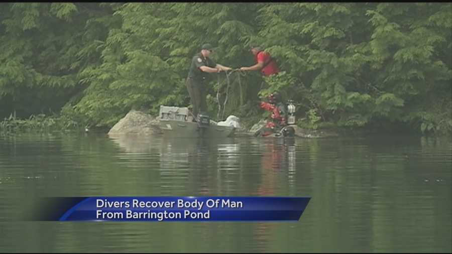 The body of a missing swimmer in Barrington was found Wednesday morning about 40 feet from where he was last seen the night before.