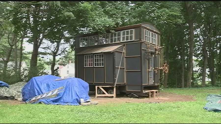 Tiny homes are becoming increasingly popular as cost-effective and creative places to live, and one has been built in a back yard in Hampton.