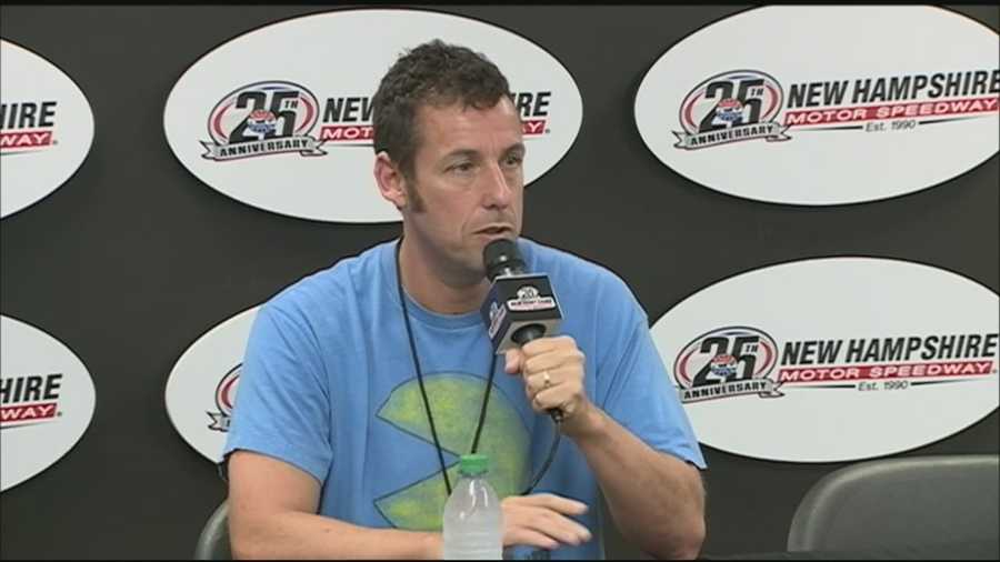 Adam Sandler served as the Grand Marshal for the 5-Hour Energy 301 at New Hampshire Motor Speedway Sunday.