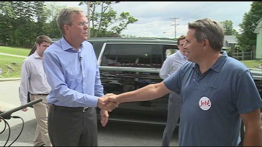 Republican presidential hopeful Jeb Bush wrapped up a two-day trip to the Granite State on Thursday.
