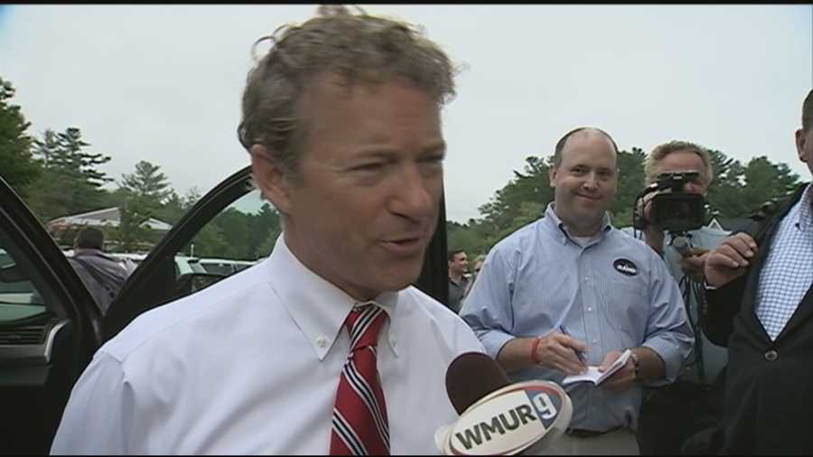 Kentucky Sen. Rand Paul visited five New Hampshire counties, ending his swing through the state at MaryAnn’s diner in Windham.
