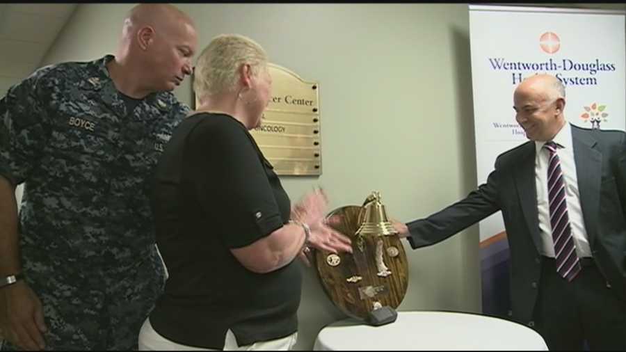 Bells have a long tradition in the Navy and have become a tradition in cancer treatment as well, marking a milestone in a patient's long journey.