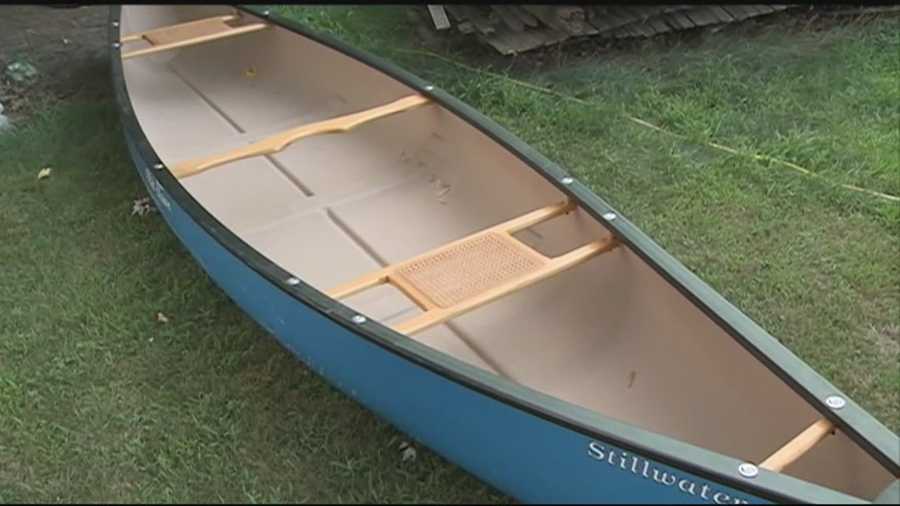 A Manchester homeowner was taken by surprise Monday morning when he found a man trying to steal his new canoe. WMUR's Suzanne Roantree tells us more.