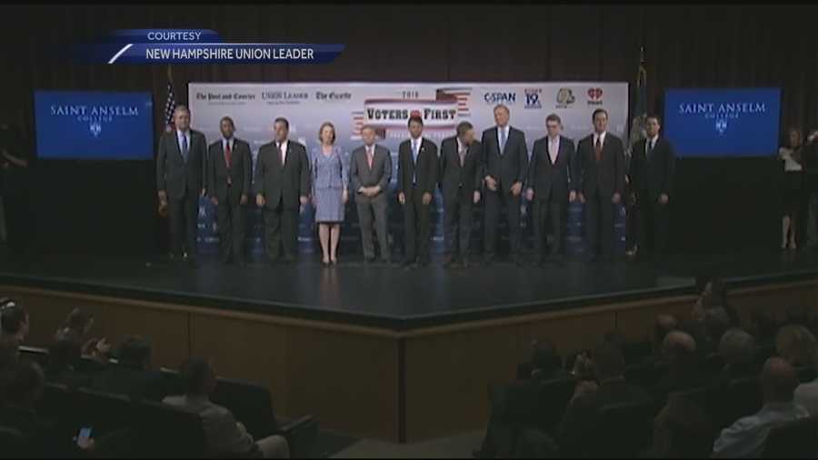 Fourteen Republican presidential candidates laid out their conservative plans for reforming immigration, cutting the federal deficit, repealing the Affordable Care Act and getting tough on Islamic terrorism at Saint Anselm College on Monday night.