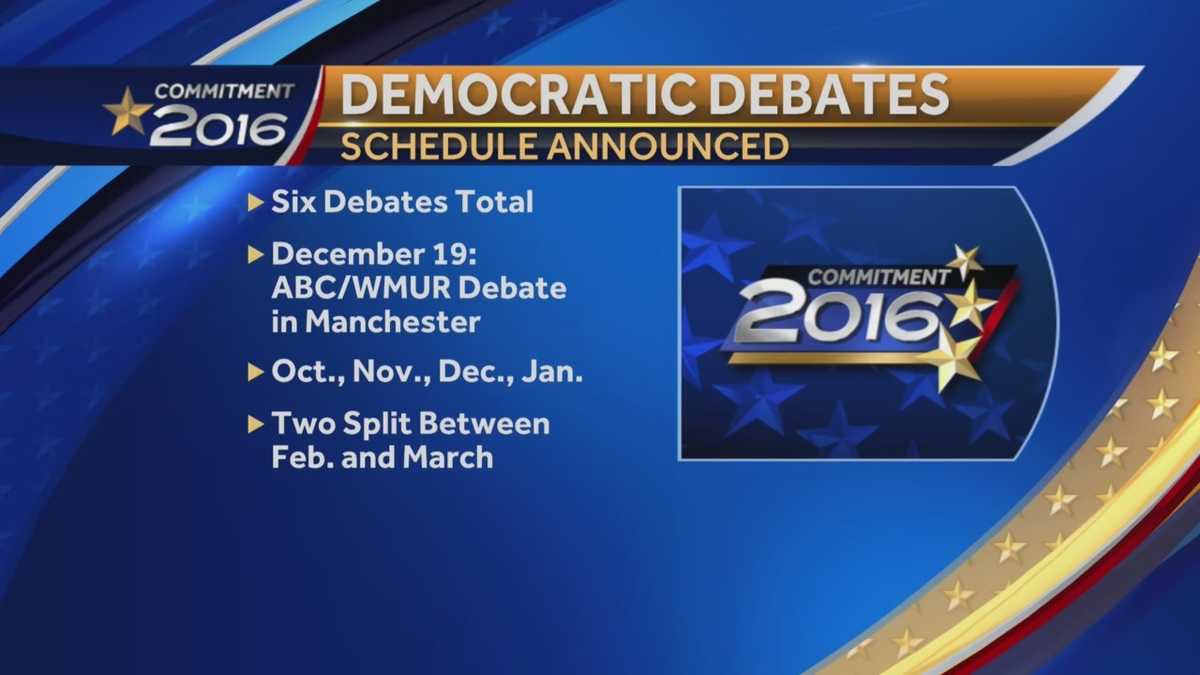 WMUR to air debate of Democratic presidential candidates in December