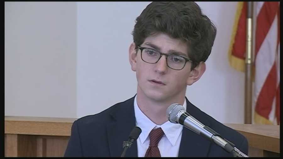 A prep school graduate accused of raping a freshman days before graduation took the stand in his own defense Wednesday.