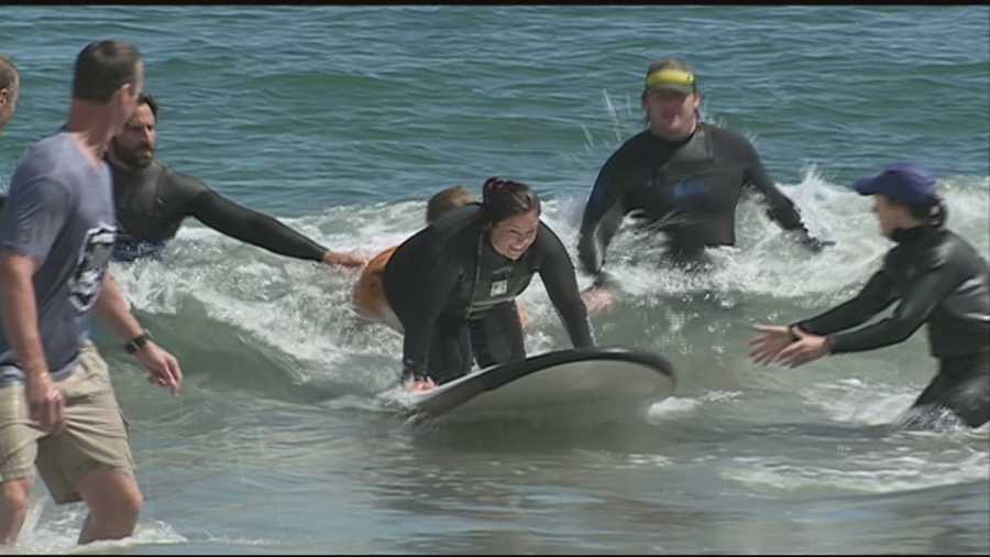 Wounded veterans from all branches of the military experienced the joy of surfing Friday and the confidence it can inspire.
