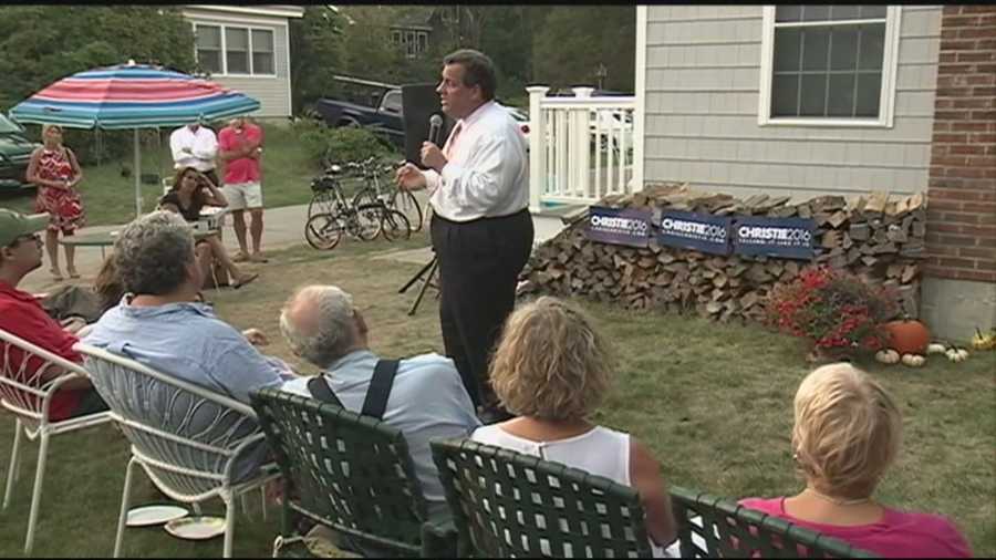 New Jersey Gov. Chris Christie was in the Granite State on Tuesday. He spoke a barbecue hosted by Former U.S. Sen. Scott Brown.