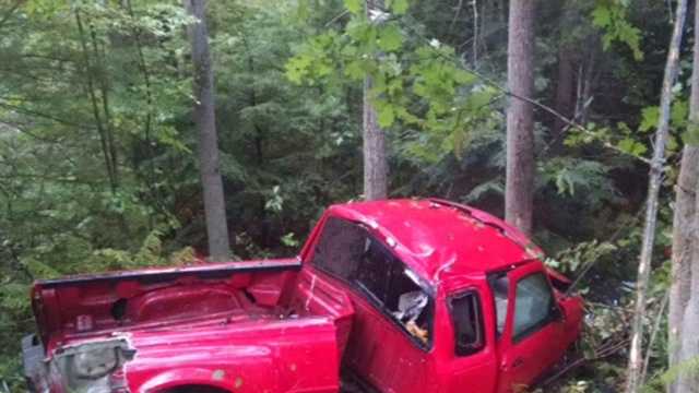 Driver racing home to help someone crashes into tree