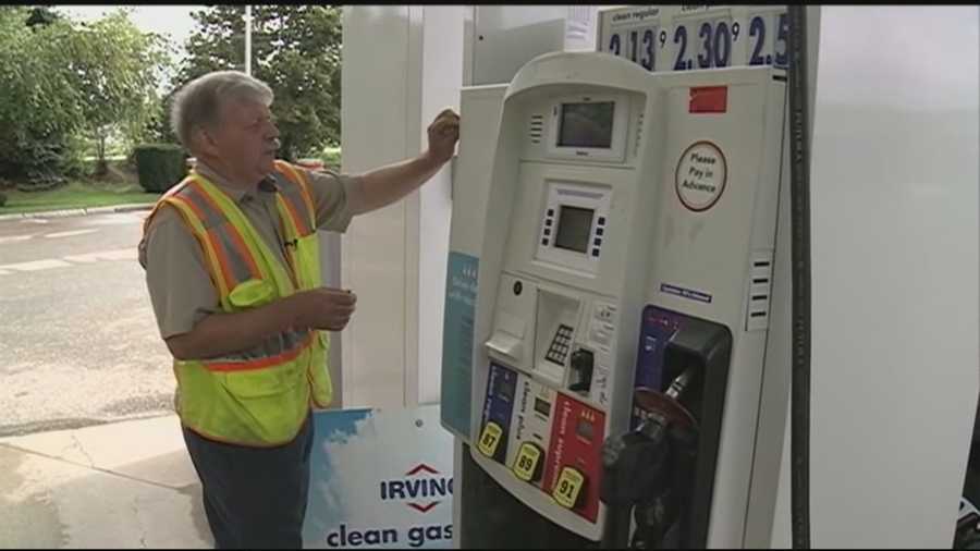 Drivers who filled up at an Irving gas station in Tilton are being asked to check their credit card statements after a technician found a credit card skimming device on one of the pumps.
