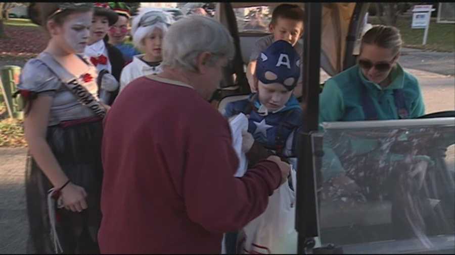 Halloween comes early for Rollinsford boy