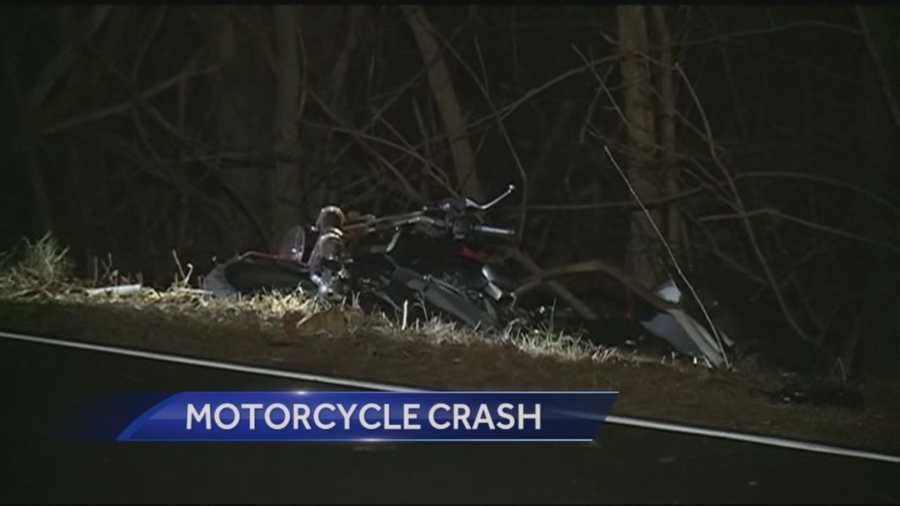 Motorcyclist was air lifted to Mass General Hospital with life threatening injuries after crashing his motorcycle in Hudson.