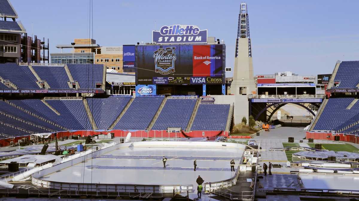 So what's it like to watch hockey at Gillette Stadium?