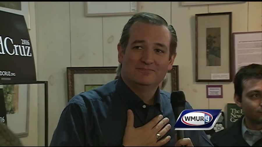 U.S. Sen. Ted Cruz spoke to voters in small, hometown venues Tuesday as he continued his trip through New Hampshire.