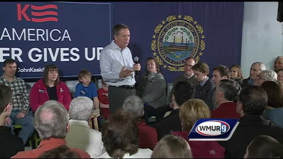 Republican presidential candidate John Kasich held a town hall event in Goffstown Sunday afternoon, where he told voters in Goffstown that in a negative GOP field, he’s the positive candidate.