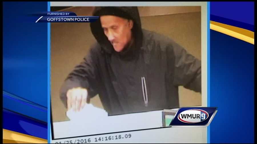 Police believe a man who robbed a convenience store in Concord over the weekend is the same man who robbed a bank Monday in Goffstown.