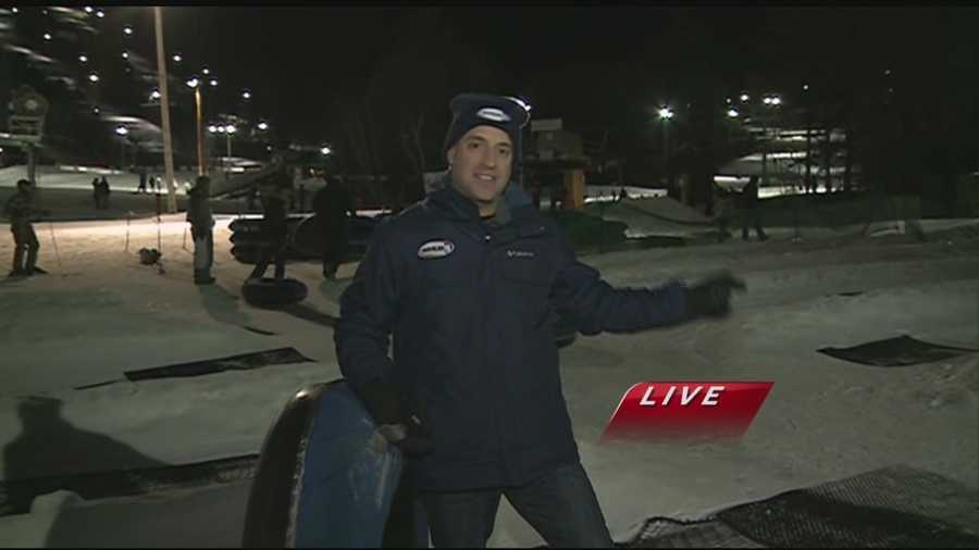 Chief Meteorologist Mike Haddad is having some fun snow-tubing at Gunstock for this week's Weather Wednesday.