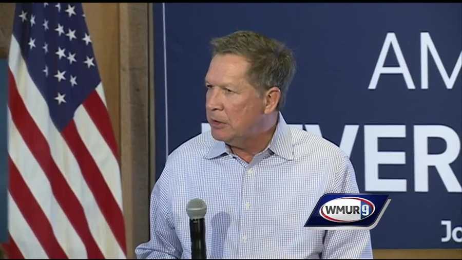 New Jersey Gov. Chris Christie and Ohio Gov. John Kasich were campaigning Friday in the Granite State as they tried to attract undecided voters.