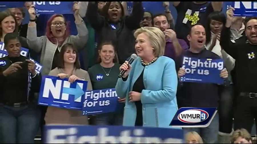 Democratic presidential candidates Bernie Sanders and Hillary Clinton made several campaign stops Monday across New Hampshire on the eve of the first-in-the-nation primary.