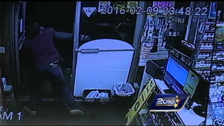 A convenience store clerk in Manchester decided to fight back Tuesday night when faced with a robber who appeared to be armed.