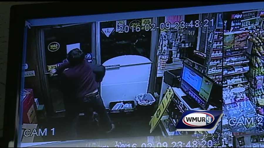 Manchester police are investigating two armed robberies at convenience stores.