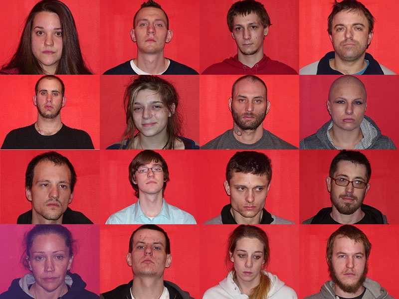 Mugshots 16 arrested in Laconia drug warrant sweep