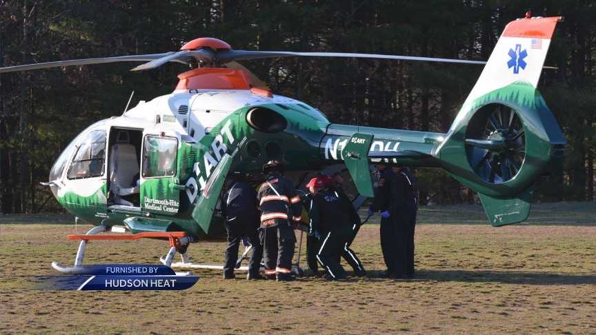 Man airlifted to hospital after falling 60 feet