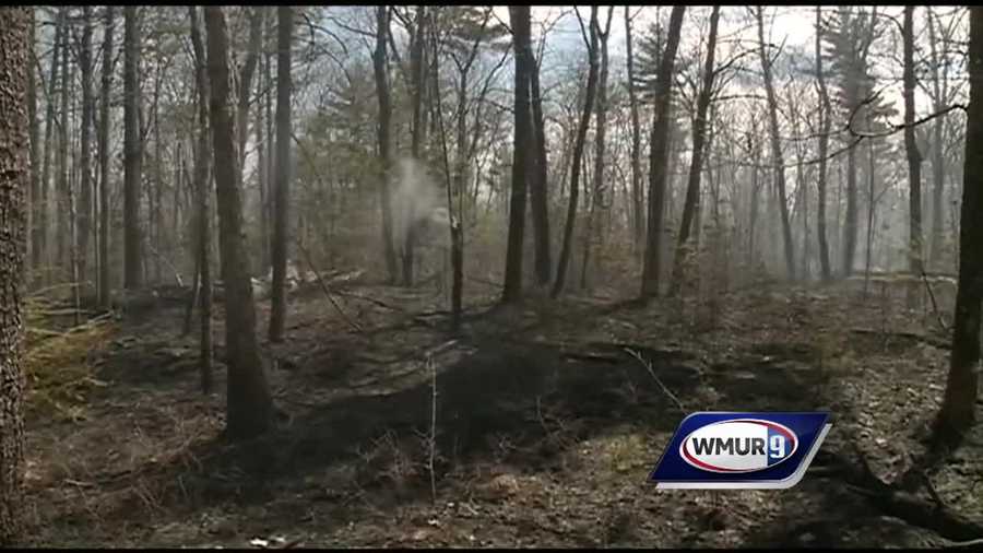 Firefighters were able to contain a 6-acre brush fire Monday in Hooksett.