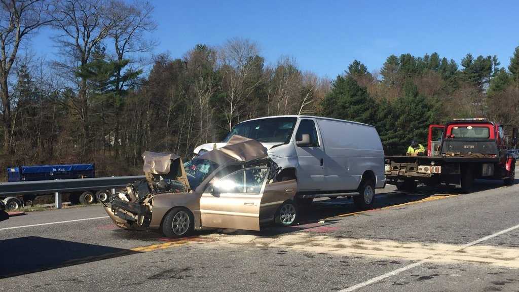 1 seriously hurt in 3car crash in Milford