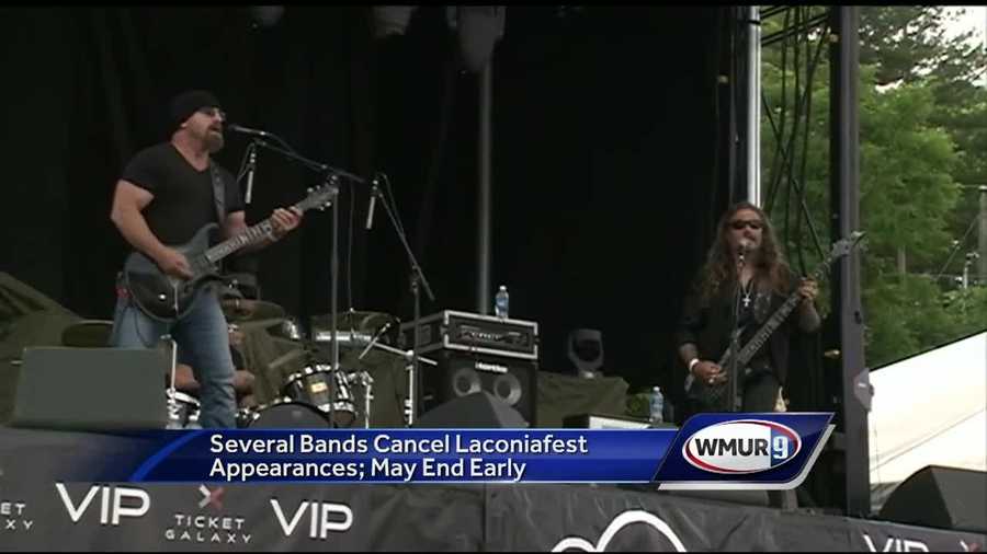 The Laconiafest concert series taking place during Motorcycle Week will likely end early after several bands canceled their performances amid some ongoing issues.