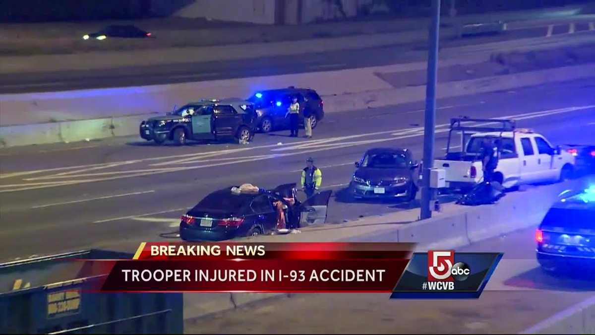 State trooper, five others injured in serious crash on I-93 in Boston