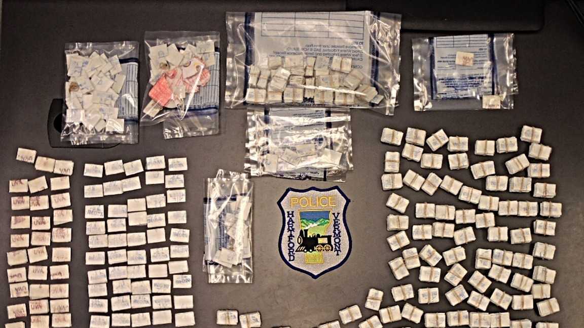 More than 1,700 bags of heroin found in Vermont motel; 2 charged