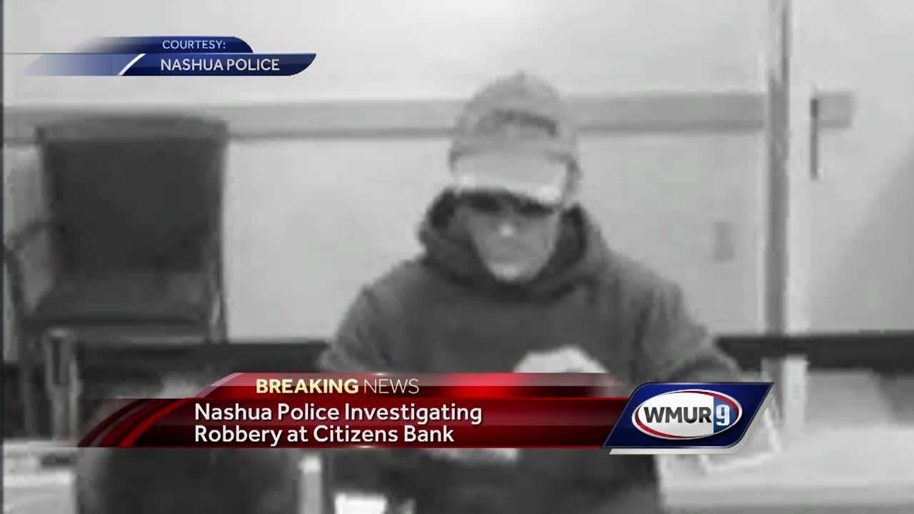 Police Seek Man After Nashua Bank Robbery