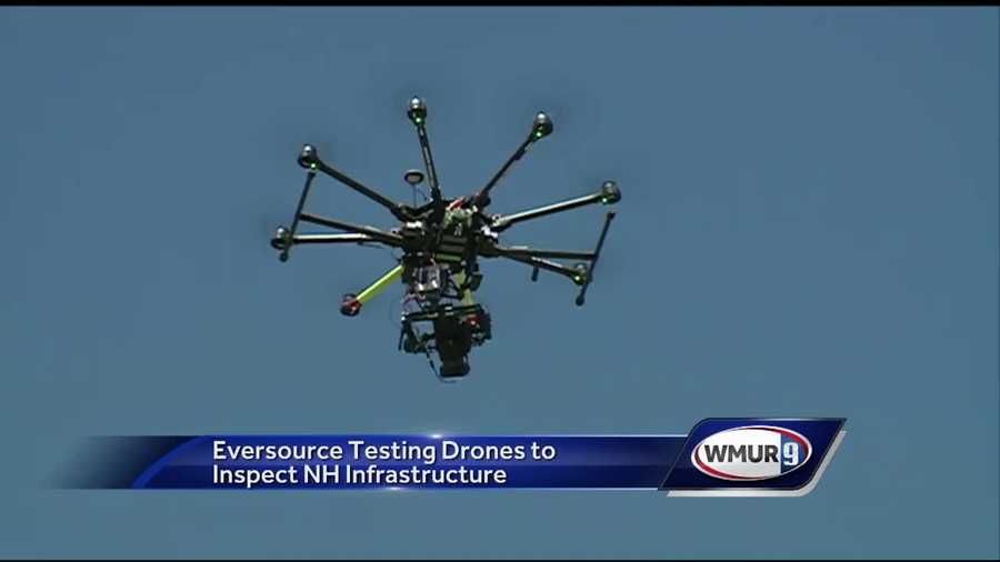 Eversource crews are testing out the use of drones to inspect power lines.