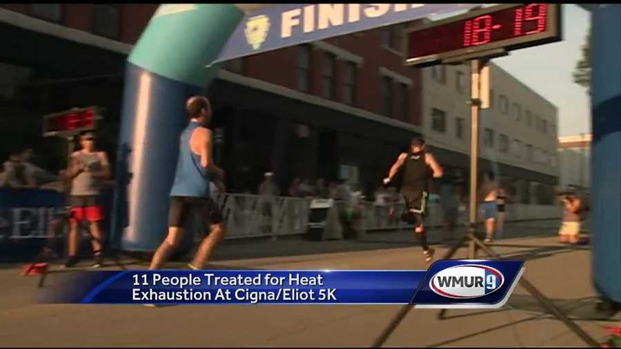 The head didn’t stop runners and walkers taking part in the Cigna/Elliot Corporate 5K Road Race Thursday.