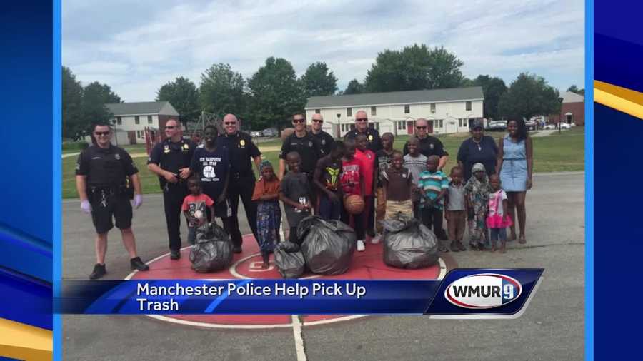 Police Chief Nick Willard joined members of his community policing division to spend a few hours picking up trash on Friday.