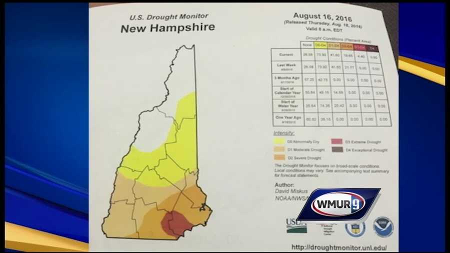 Extreme drought declared for part of New Hampshire
