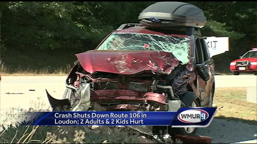 5 injured in crash on Route 106 in Loudon