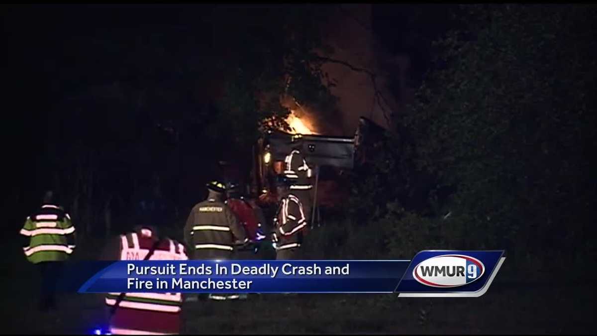 Mass. man killed in fiery crash near I-93/I-293 split in Manchester