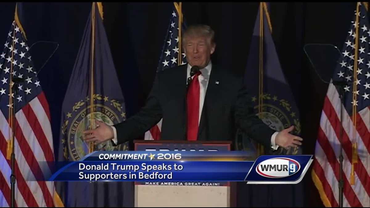 Updated In Bedford, Trump hammers ‘Clinton corruption’