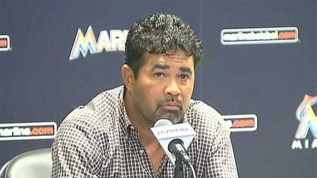 Miami Marlins manager Ozzie Guillen apologies for his remarks about Fidel Castro.