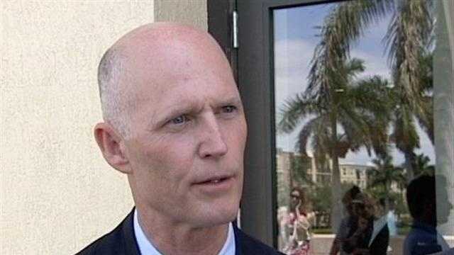 Gov. Rick Scott, seen here in West Palm Beach in May, said he was asked in 2006 to cast a provisional ballot because election officials thought he was dead.