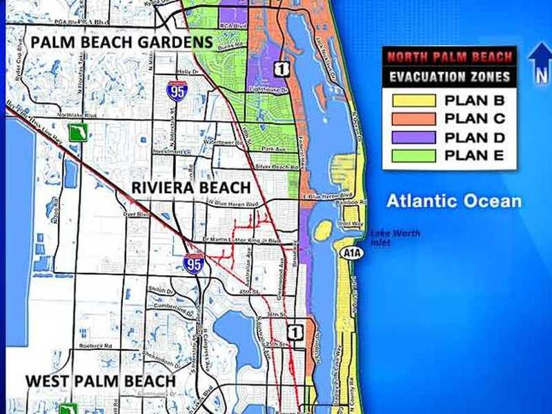 Evacuation Maps for Palm Beach County