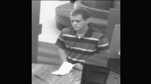 The FBI says this man robbed a Bank Atlantic branch on Military Trail in Deerfield Beach.