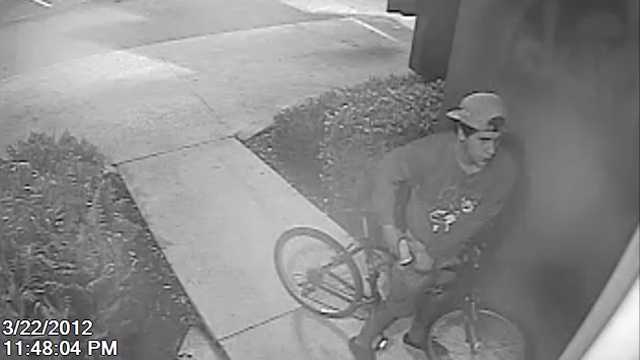 The Palm Beach County Sheriff's Office is trying to identify this spray-painting graffiti artist.